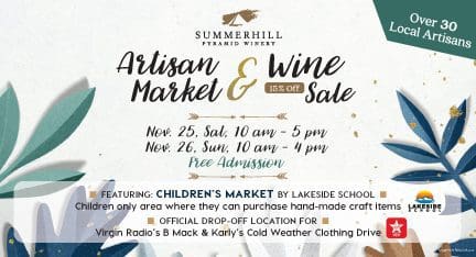 Artisan Market & Wine Sale November 25 & 26, 2023